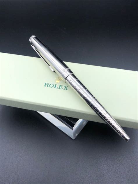 Rolex Silver Platinum Wave Ripple Pen – Exclusive VIP Gift